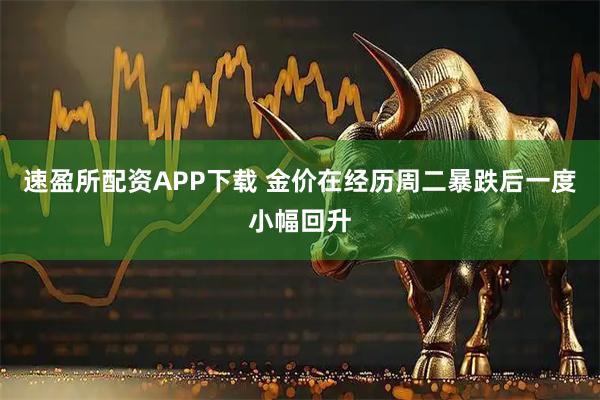 速盈所配资APP下载 金价在经历周二暴跌后一度小幅回升
